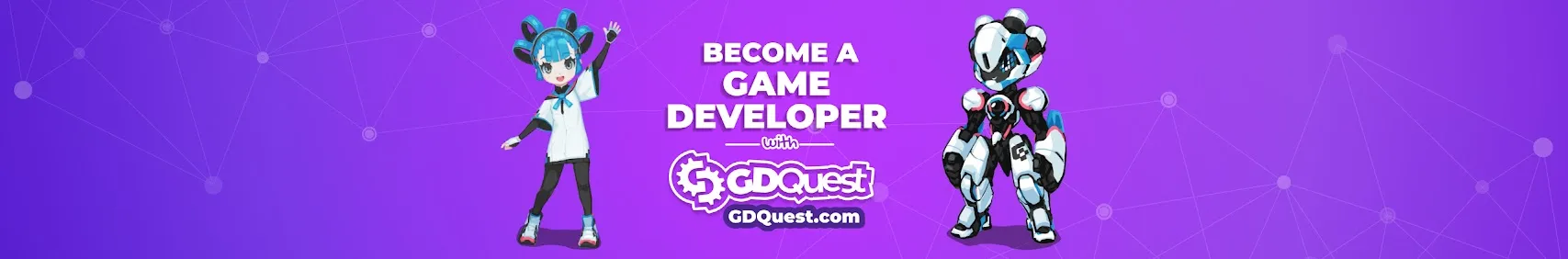 شعار قناة GDQuest - تعليم صناعة الألعاب ببرامج مفتوحة المصدر